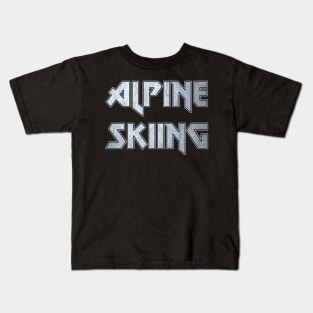 Alpine Skiing Kids T-Shirt